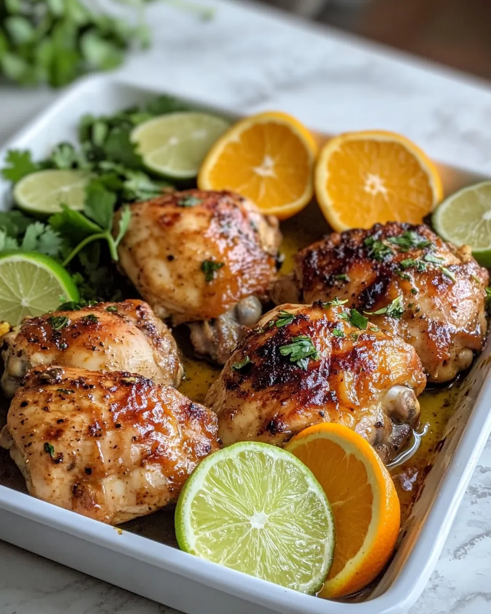 Ingredients for Savor the Flavor: Irresistible Cuban Mojo Chicken Thighs Recipe