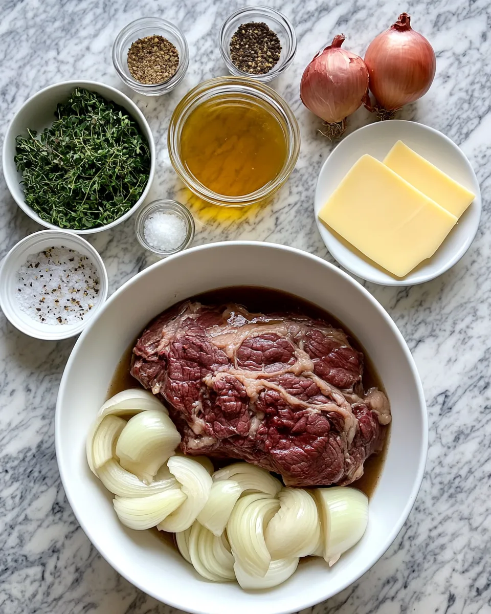 Ingredients for Savory Simplicity: Your Guide to Easy Slow Cooker French Onion Roast
