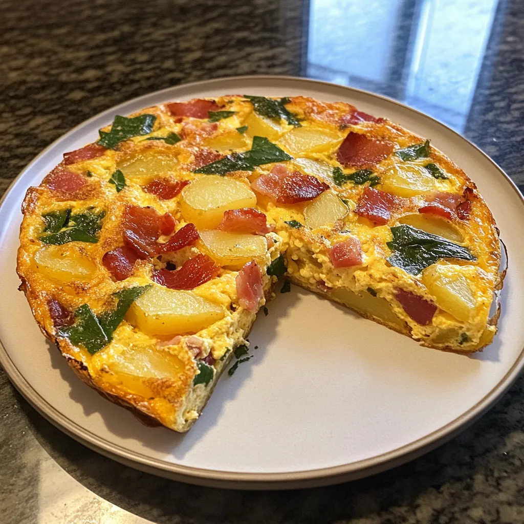 Photo of featured for Savor the Flavor: Irresistible Garten Bacon Potato Frittata Recipe