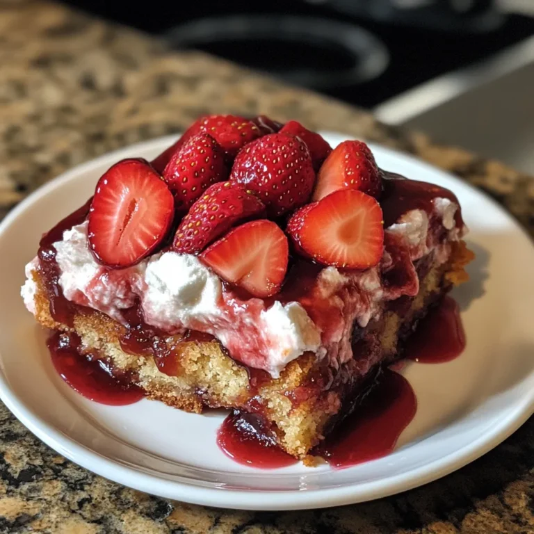 Photo of featured for Unleash the Sweetness: Dive into Gooey Strawberry Earthquake Cake