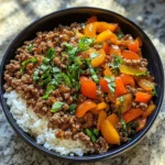 Photo of featured for Savor the Sweet Heat: Ground Beef Hot Honey Bowl Delight