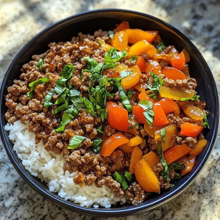 Photo of featured for Savor the Sweet Heat: Ground Beef Hot Honey Bowl Delight