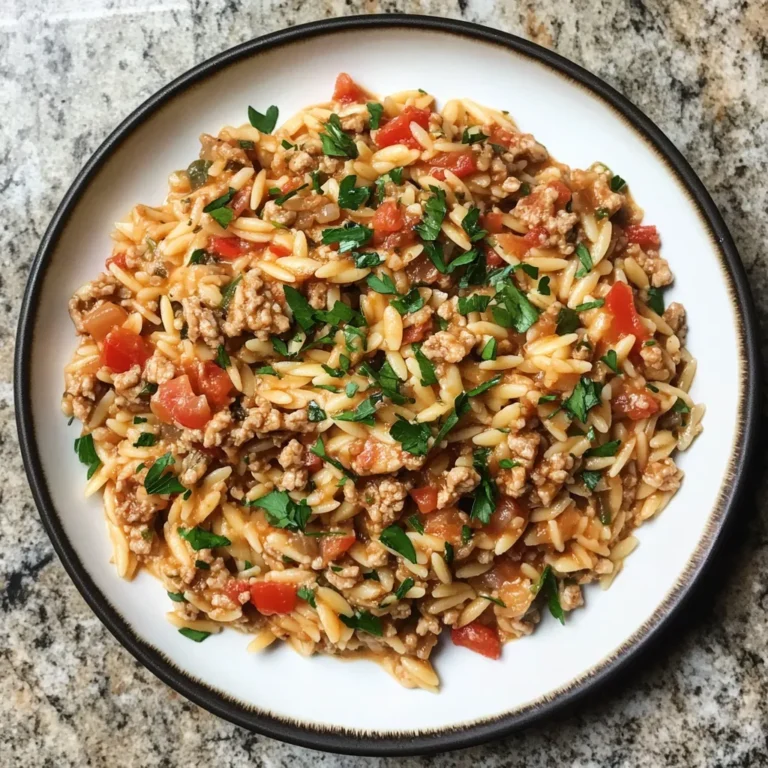 Photo of featured for Savor the Flavor: Ground Turkey and Orzo Delight