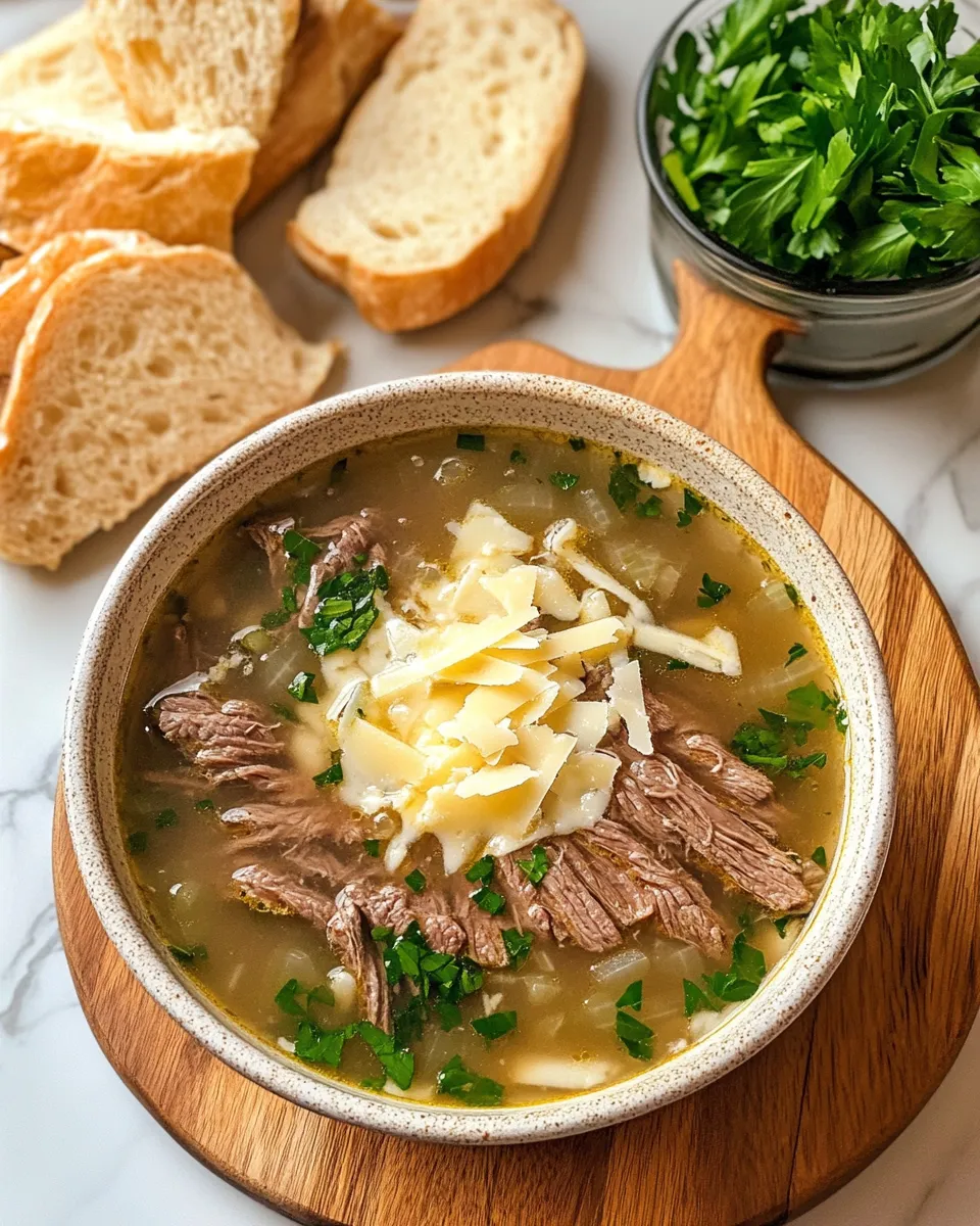 Ingredients for Savor the Flavor: Hearty Philly Cheesesteak Soup to Warm Your Soul