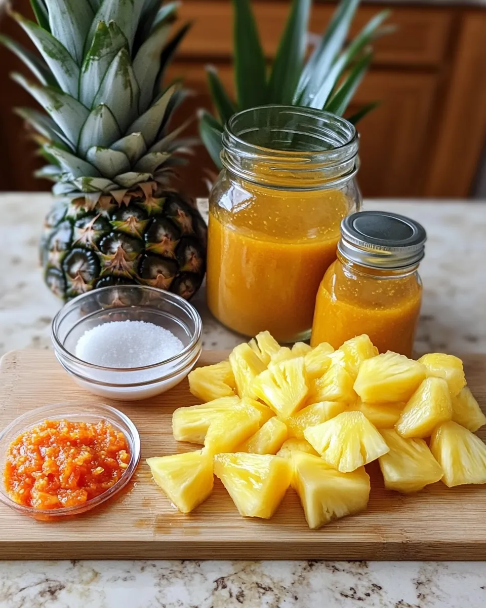 Ingredients for Spice Up Your Life: The Ultimate Pineapple Habanero Hot Sauce Recipe