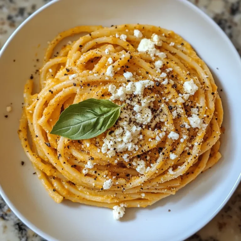 Photo of featured for Fall Flavors Unite: Irresistible Pumpkin Pasta with Feta