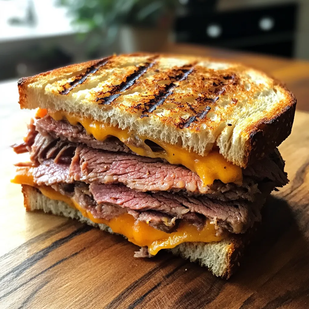 Photo of featured for Melt-In-Your-Mouth Roast Beef Cheddar Delight: The Ultimate Sandwich Experience