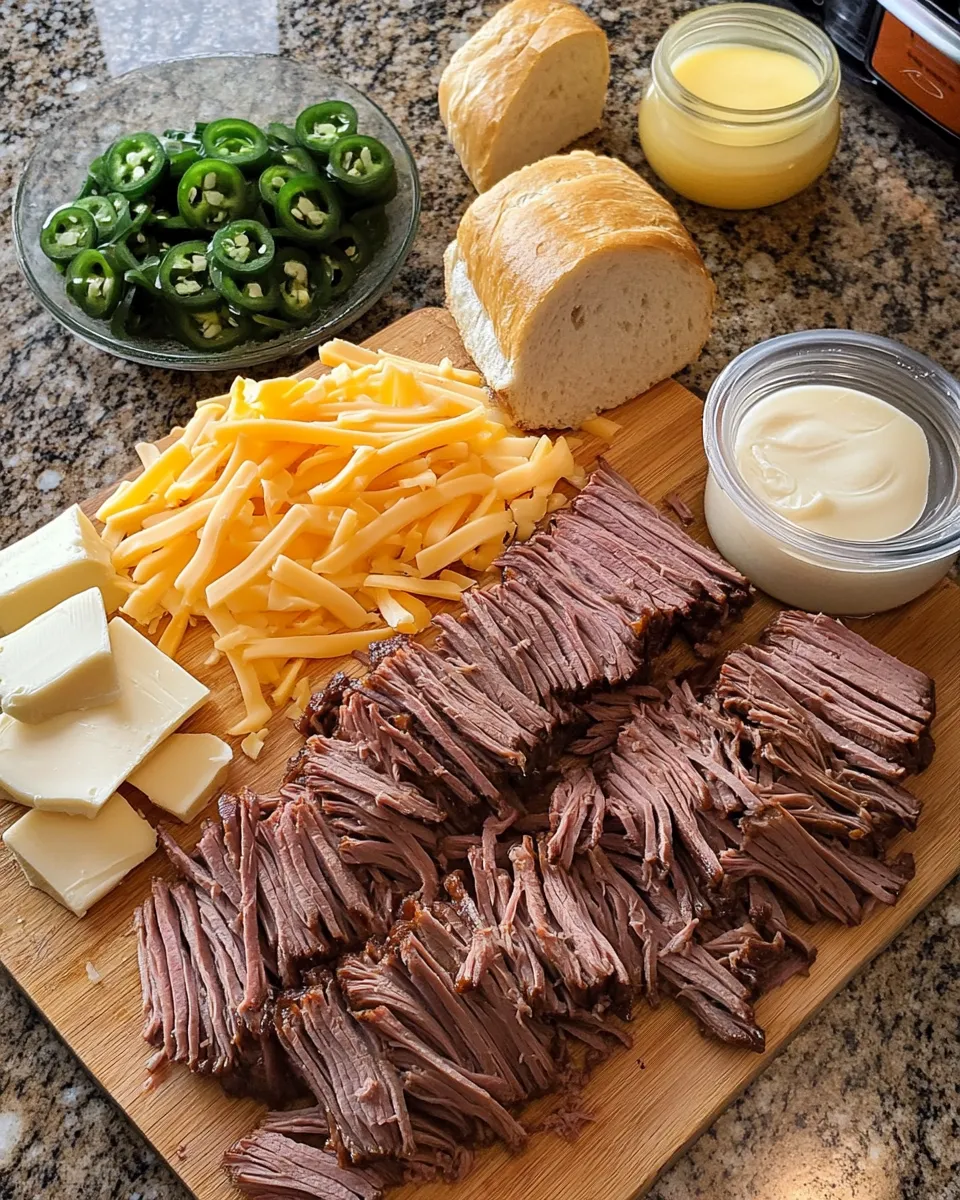 Ingredients for Melt-In-Your-Mouth Roast Beef Cheddar Delight: The Ultimate Sandwich Experience