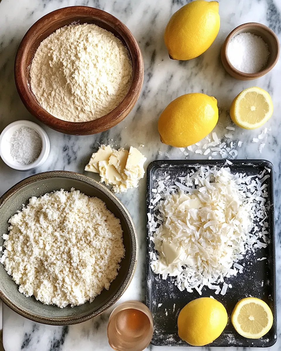 Ingredients for Decadently Delicious: Semi-Healthy Lemon Coconut Cheesecake Cookies You Need to Try