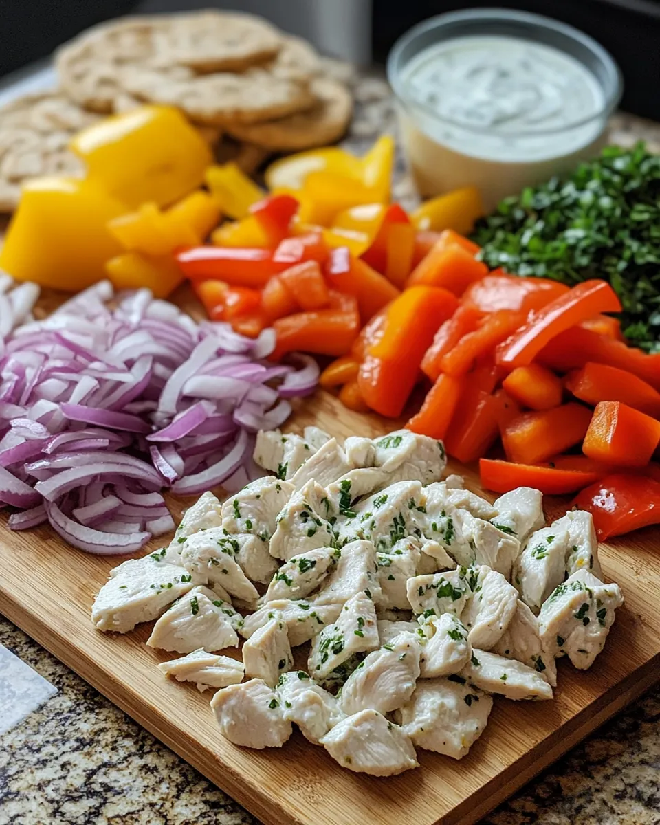 Ingredients for Herby Ranch Sheet Pan Chicken Pitas: A Flavor Explosion