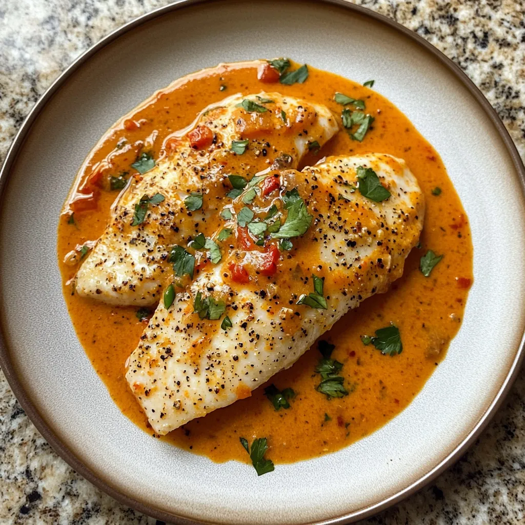 Photo of featured for Savor the Flavor: Tilapia in Roasted Pepper Sauce Delight
