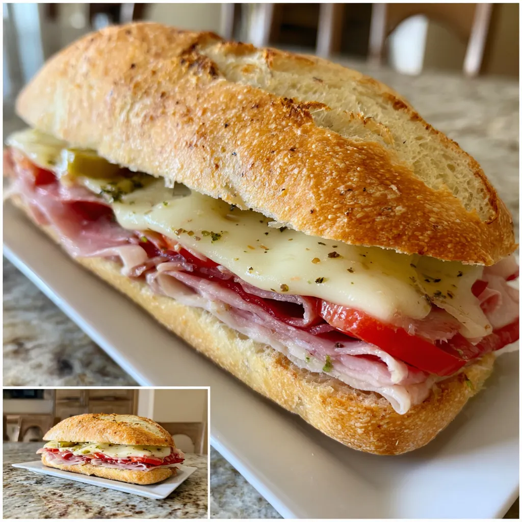 Photo of featured for Irresistible Authentic Muffaletta Sandwich: A Taste of New Orleans