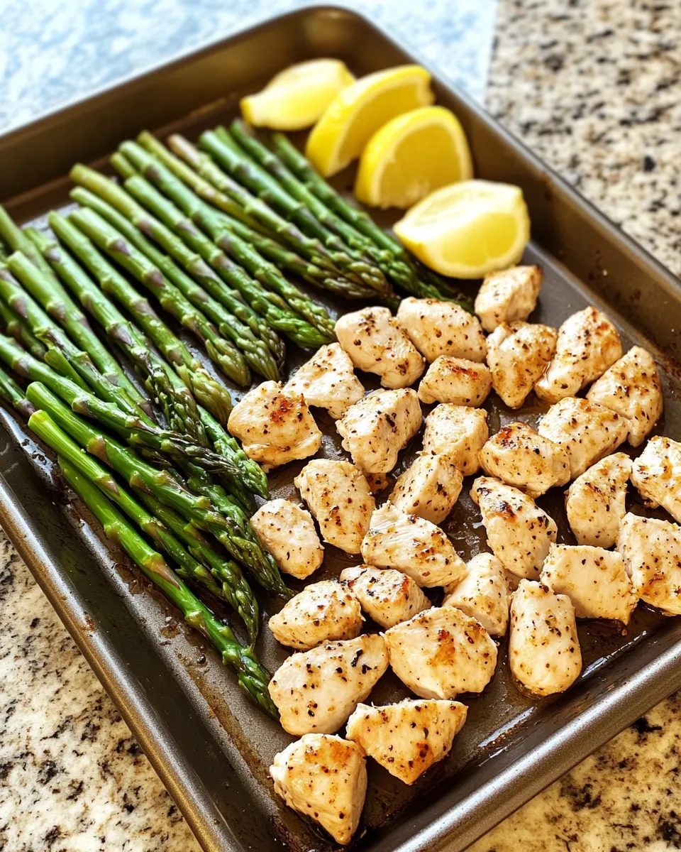 Ingredients for Delicious Baked Chicken Bites with Asparagus Recipe