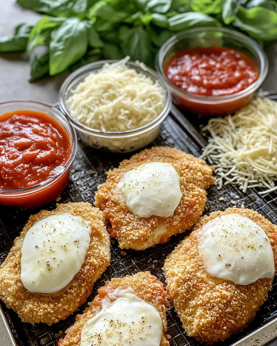 Ingredients for Irresistible Baked Chicken Parmesan: A Flavorful Delight
