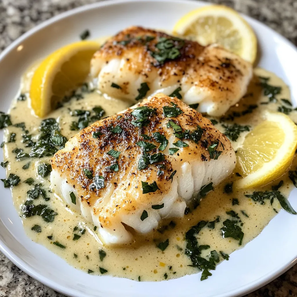 Photo of featured for Irresistible Baked Cod in Coconut Lemon Cream Sauce