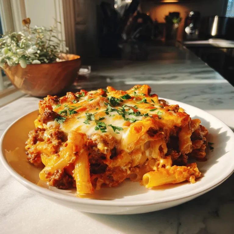 Photo of featured for Savory Baked Ziti with Ground Beef: A Crowd-Pleasing Dinner Option