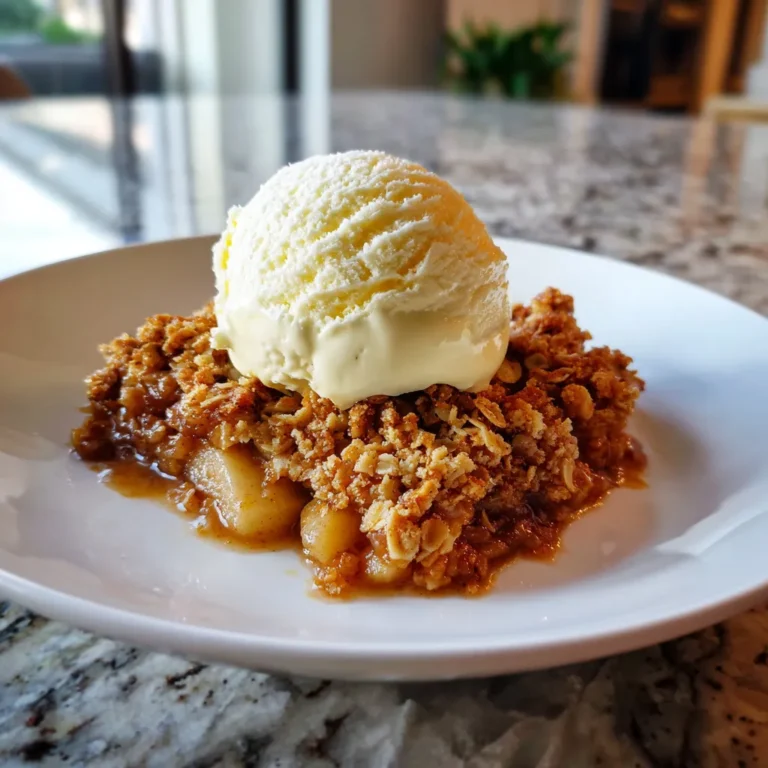 Photo of featured for Irresistible Bourbon Apple Crisp Recipe