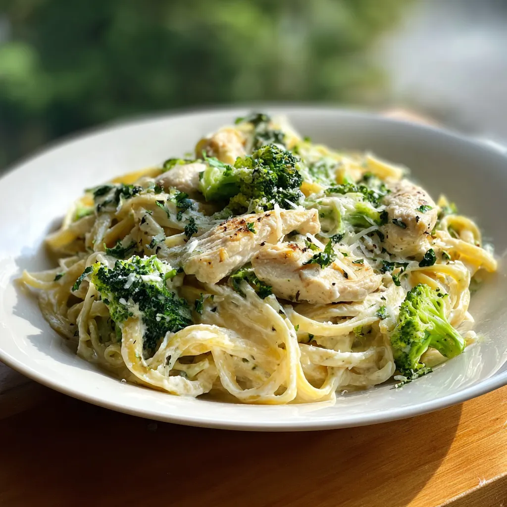 Photo of featured for Deliciously Creamy Chicken Broccoli Alfredo: A Mouthwatering Comfort Food Recipe