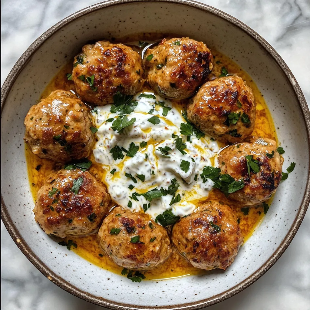 Photo of featured for Delicious Chicken Kofta with Irresistible Creamy Garlic Yogurt Sauce