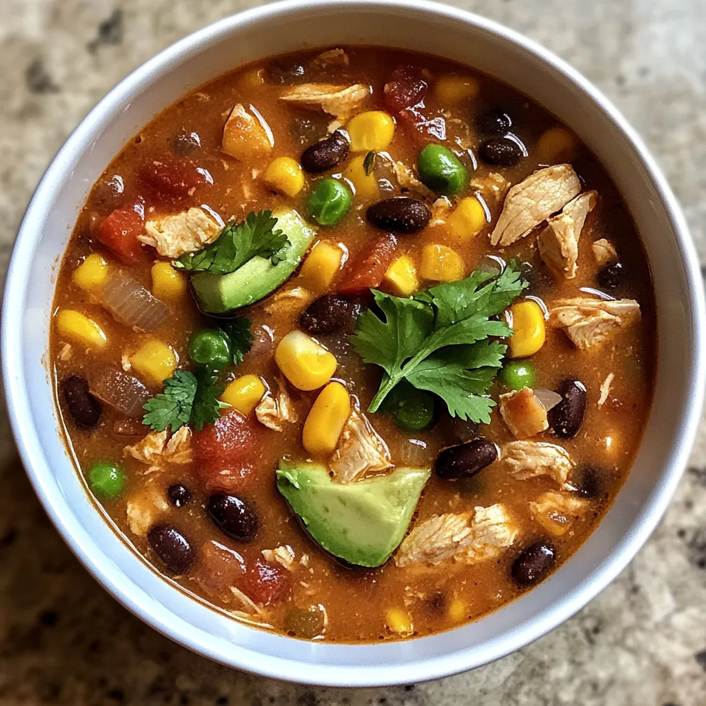 Photo of featured for Deliciously Easy Chicken Taco Soup Recipe