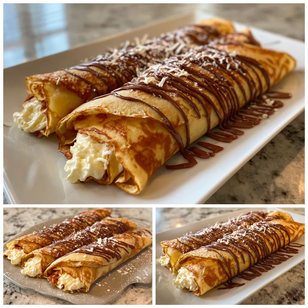 Photo of featured for Indulgent Chocolate-Filled Rolled Crêpes: A Decadent Delight