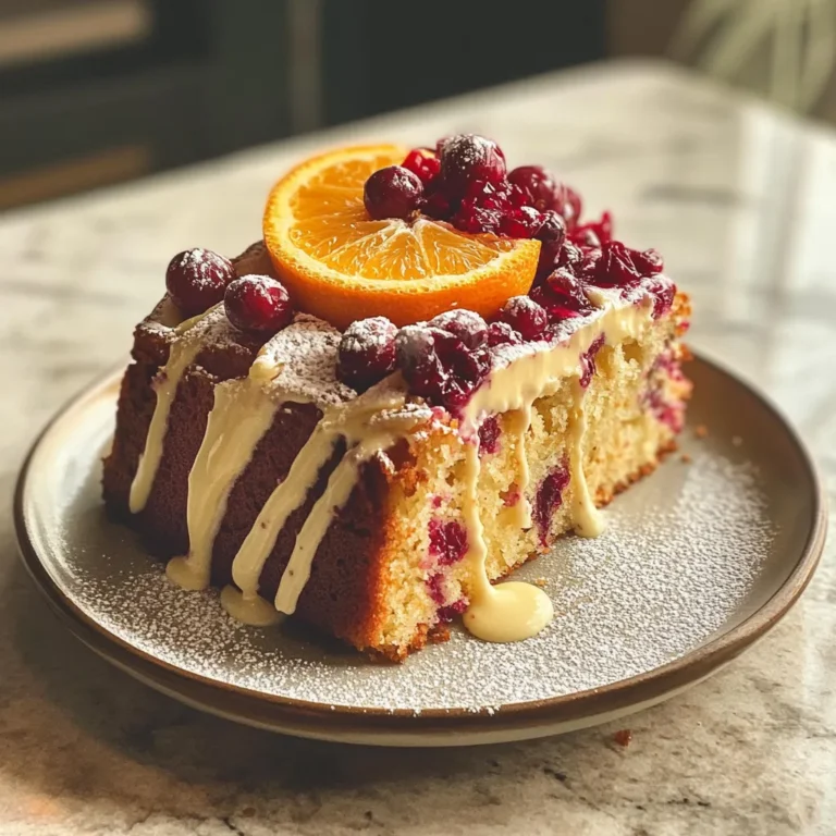 Photo of featured for Irresistible Cranberry Orange Breakfast Cake: A Burst of Citrus Goodness