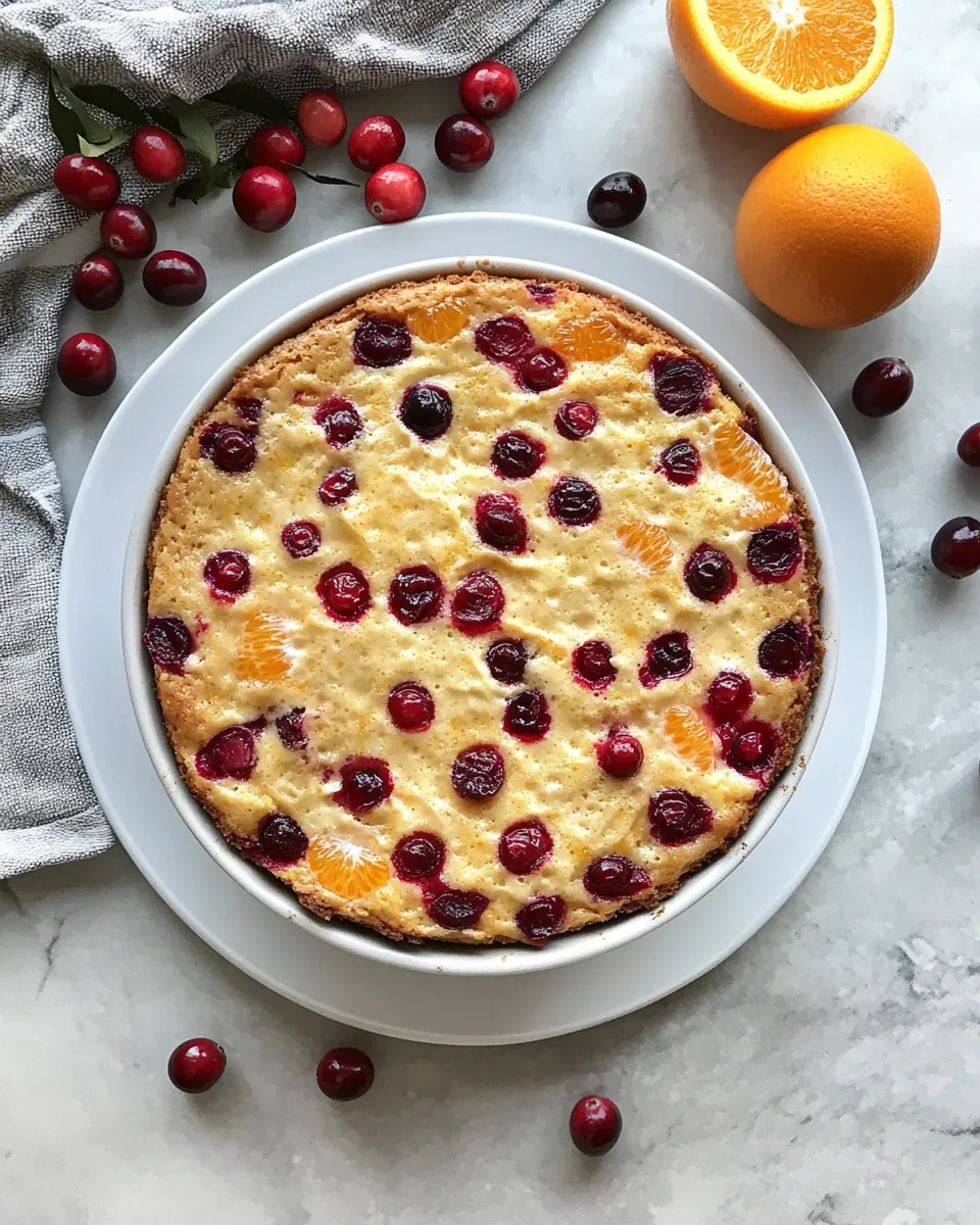 Ingredients for Irresistible Cranberry Orange Breakfast Cake: A Burst of Citrus Goodness