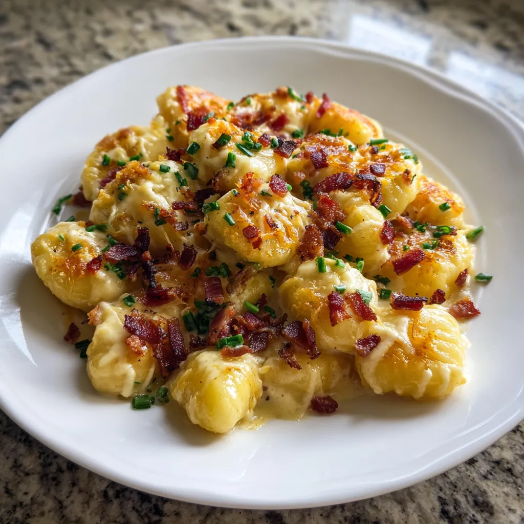 Photo of featured for Indulgent Creamy Bacon and Cheddar Gnocchi: A Decadent Delight