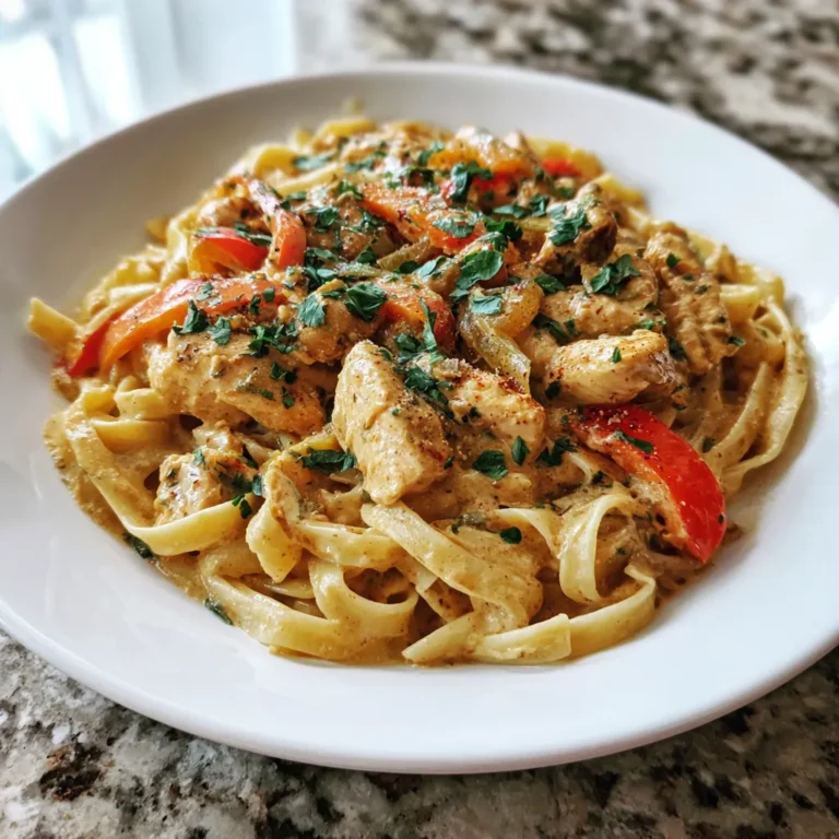 Photo of featured for Irresistibly Creamy Chicken Fajita Pasta: A Flavorful Delight