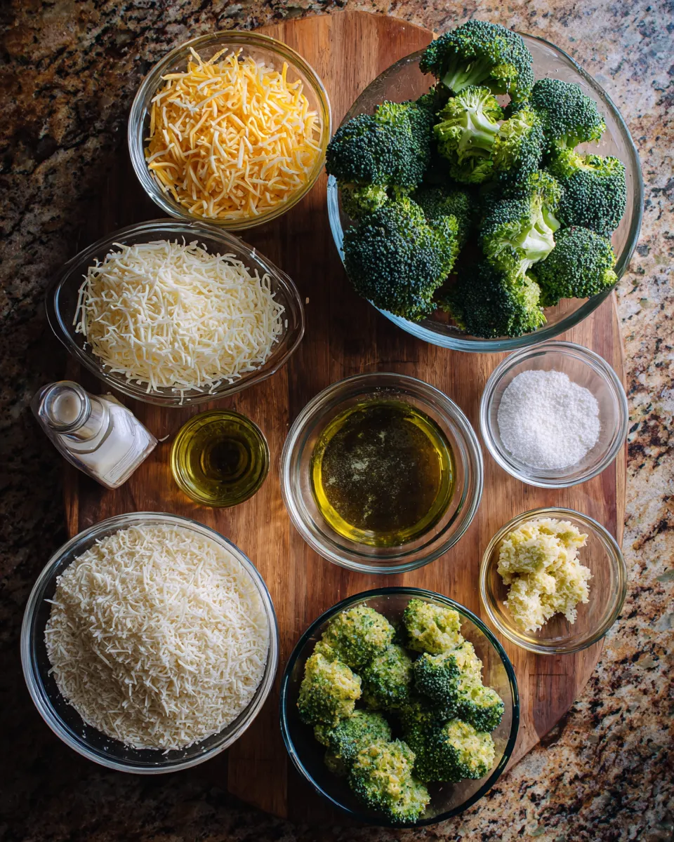 Ingredients for Irresistibly Crunchy: Crispy Broccoli Cheddar Poppers