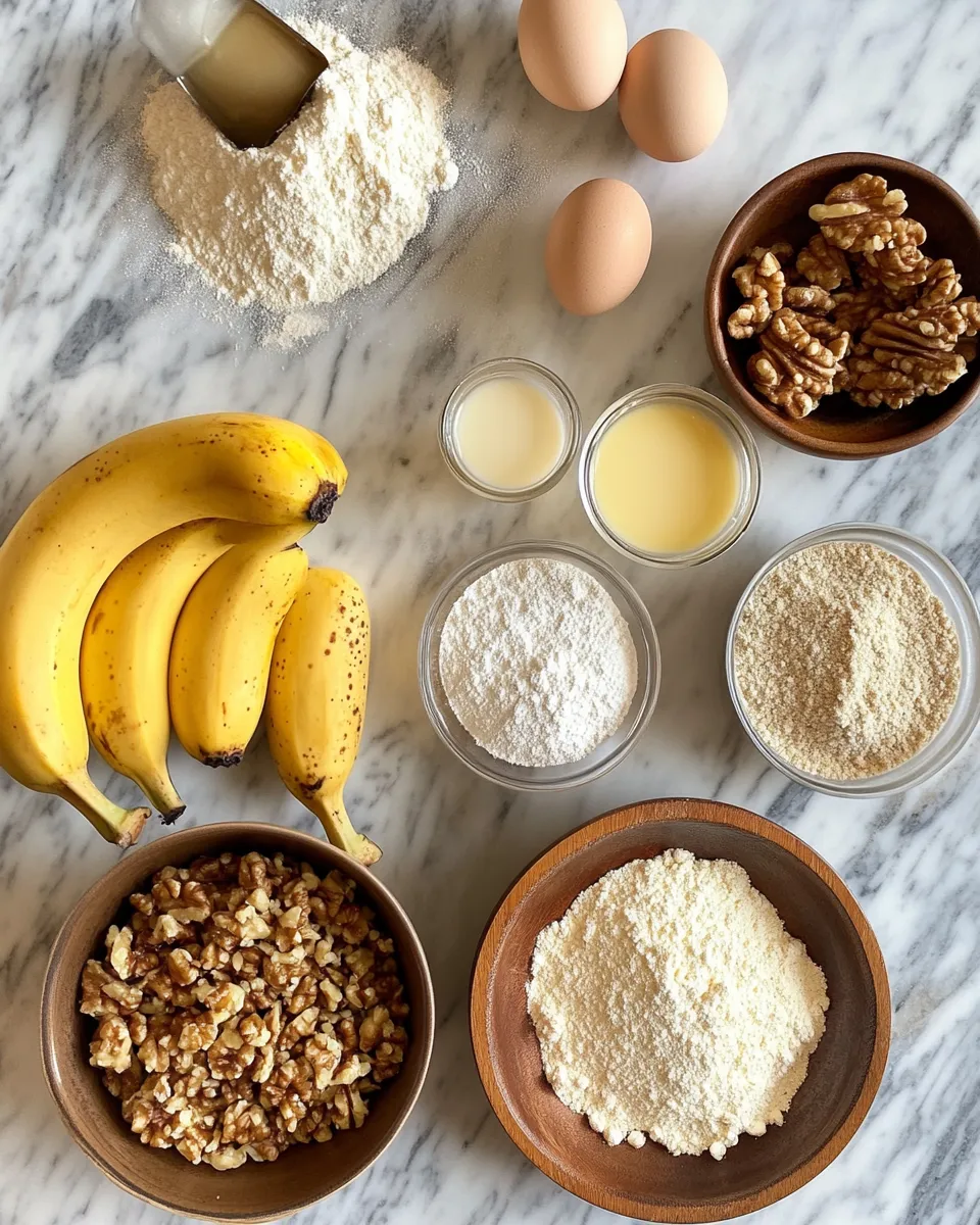 Ingredients for Irresistibly Delicious Banana Cake: A Heavenly Treat