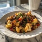 Photo of featured for Sizzling Garlic Mushroom Cauliflower Skillet: A Flavorful Delight