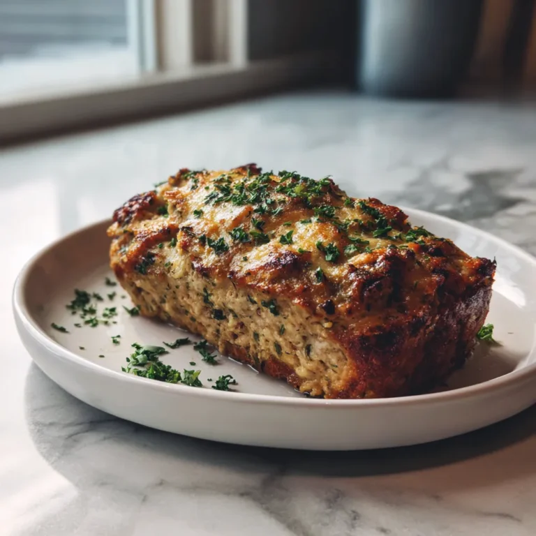 Photo of featured for Savory Garlic Parmesan Chicken Meatloaf: A Flavor Explosion