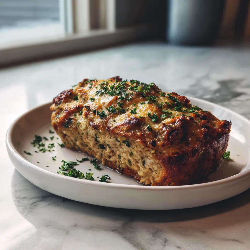 Photo of featured for Savory Garlic Parmesan Chicken Meatloaf: A Flavor Explosion