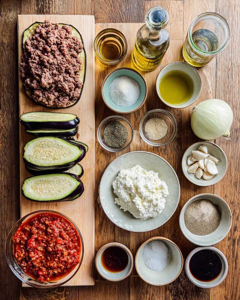 Ingredients for Irresistible Greek Moussaka: A Mouthwatering Mediterranean Delight