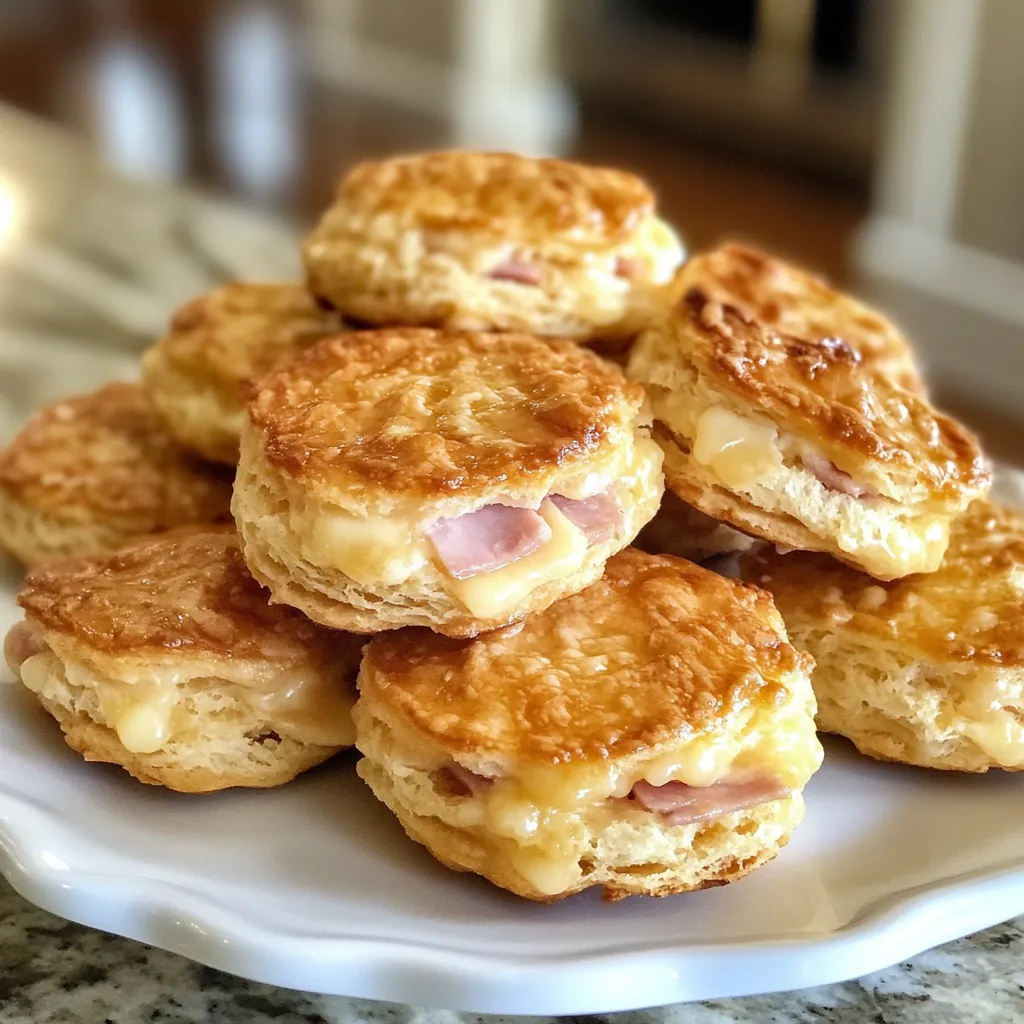 Photo of featured for Irresistible Ham and Cheese Butter Swim Biscuits: A Mouthwatering Delight