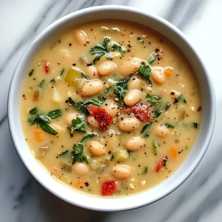 Photo of featured for Power Up Your Day with High Protein White Bean Soup