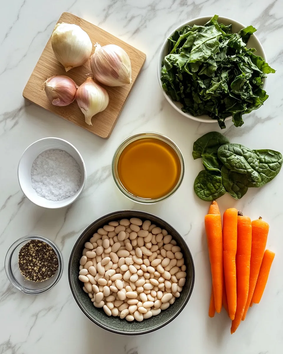 Ingredients for Power Up Your Day with High Protein White Bean Soup