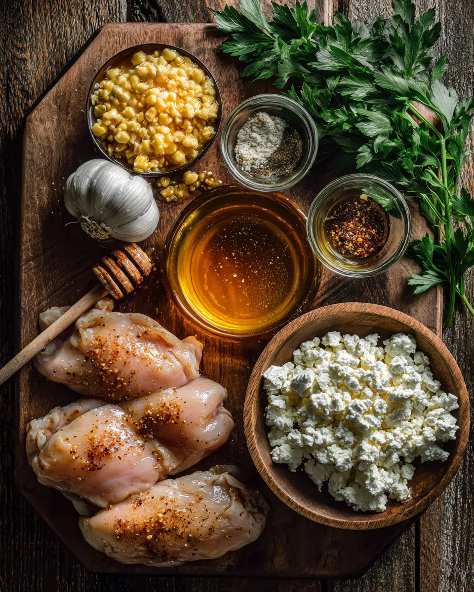 Ingredients for Spicy Hot Honey Feta Chicken: A Flavor Explosion