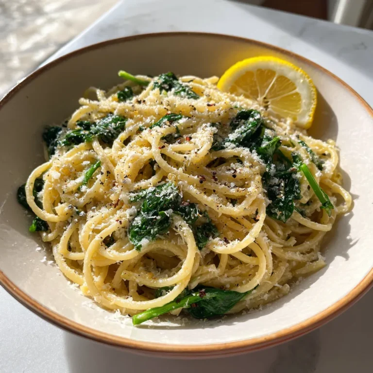 Photo of featured for Zesty Lemon Ricotta Pasta with Fresh Spinach: A Flavorful Delight
