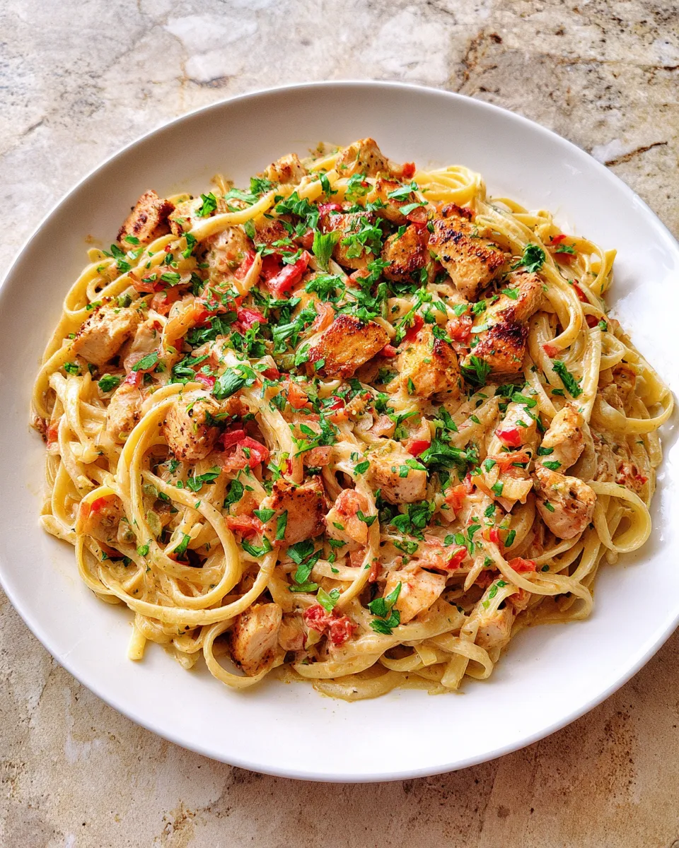 Photo of featured for Creamy Cajun Chicken Pasta: Indulgent One-Pot Perfection