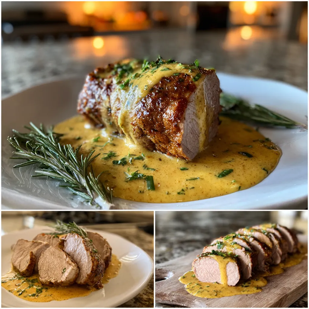 Photo of featured for Tantalizing Pork Tenderloin with Creamy Dijon Sauce