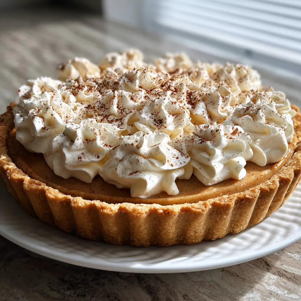Photo of featured for Indulgent Pumpkin Cream Pie Recipe for Fall Delights