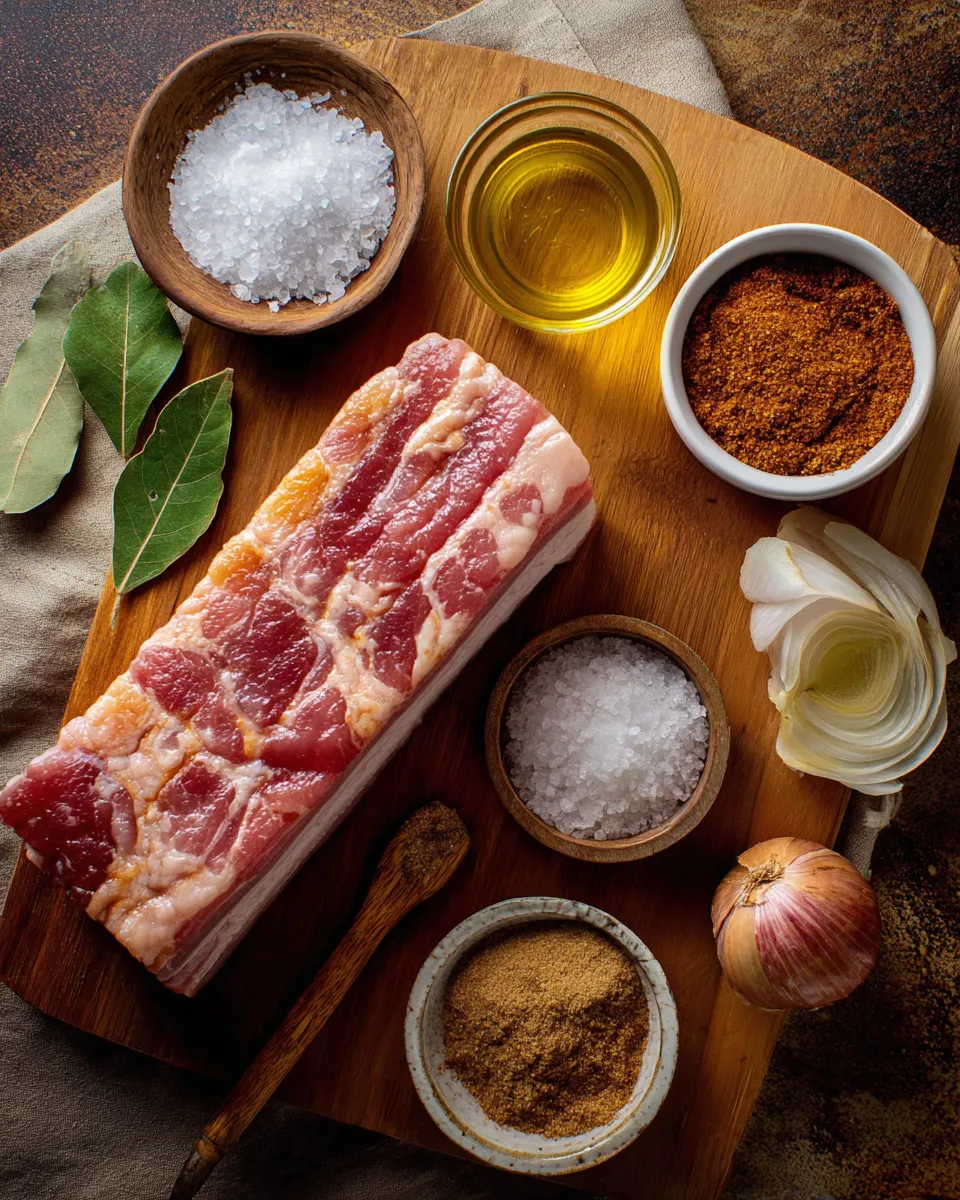Ingredients for Quick Pork Belly Burnt: Mouthwatering Recipe for Crispy Perfection