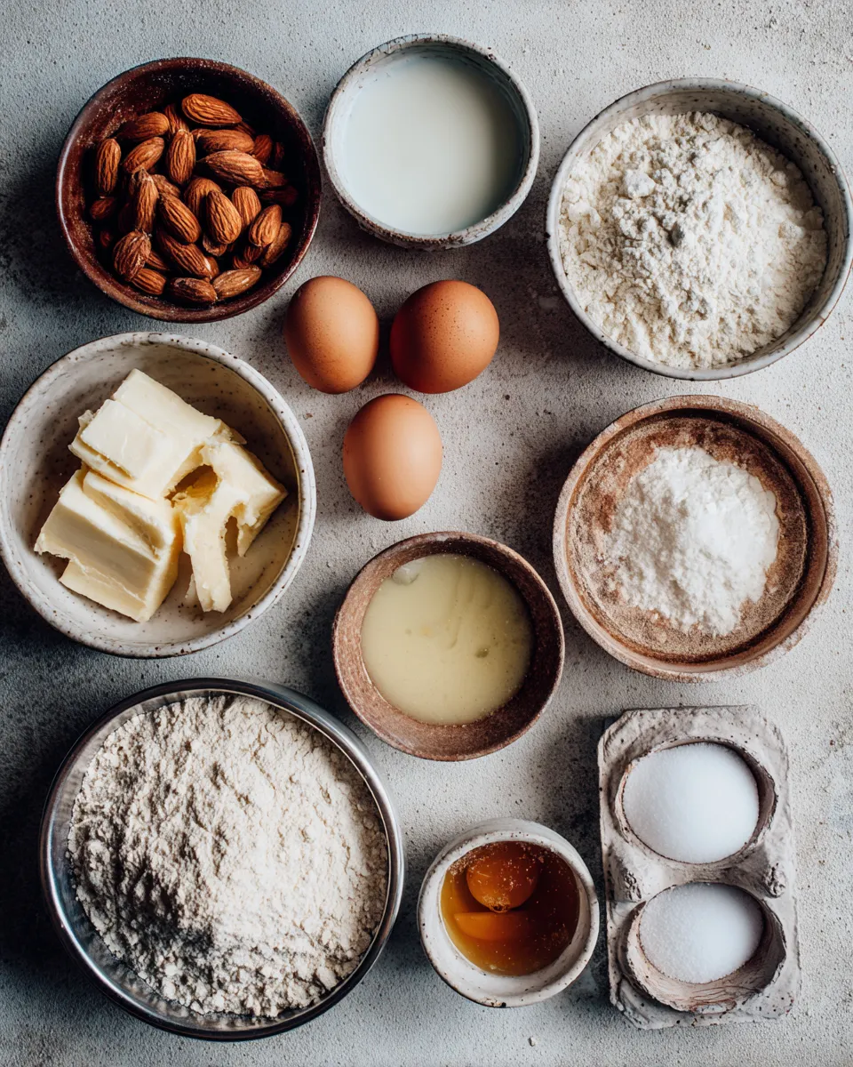 Ingredients for Quick Swedish Almond Cake: Irresistibly Easy Recipe
