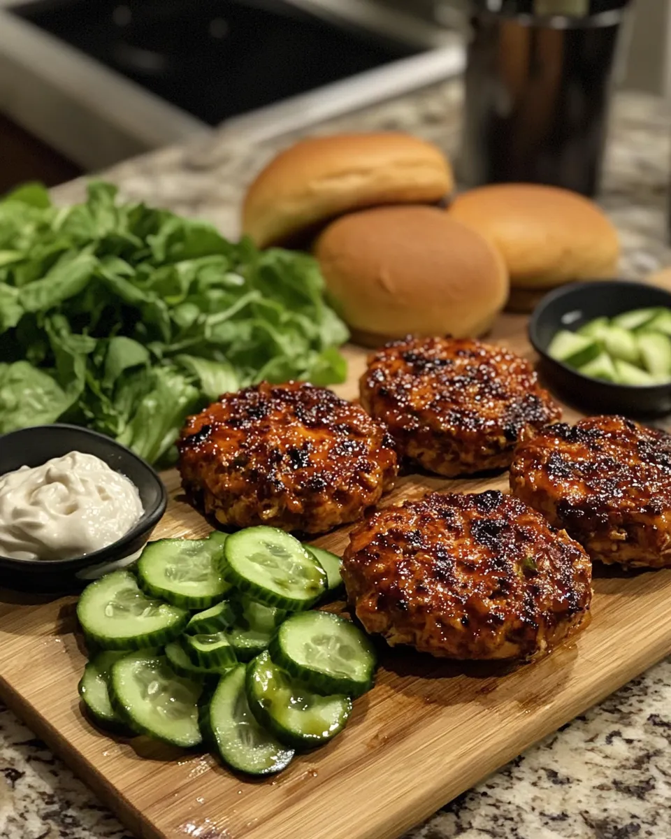 Ingredients for Sizzling Korean Chicken Burger: Irresistibly Spicy Delight