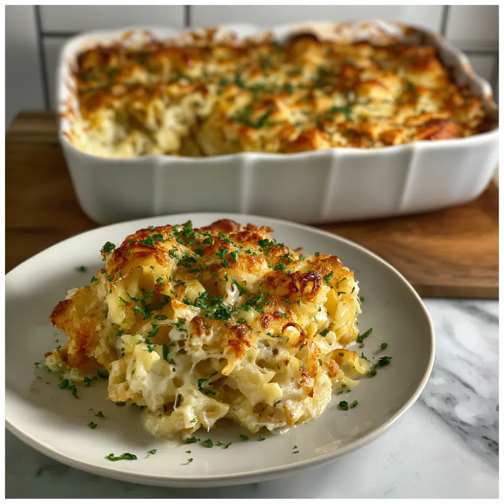 Photo of featured for Creamy and Comforting Sour Cream Noodle Bake
