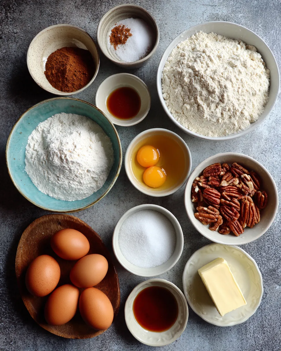 Ingredients for Irresistibly Sweet Alabama Pecanbread Delight