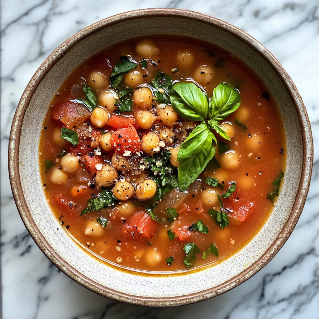 Photo of featured for Hearty Tuscan Chickpea Soup: A Comforting Bowl of Goodness