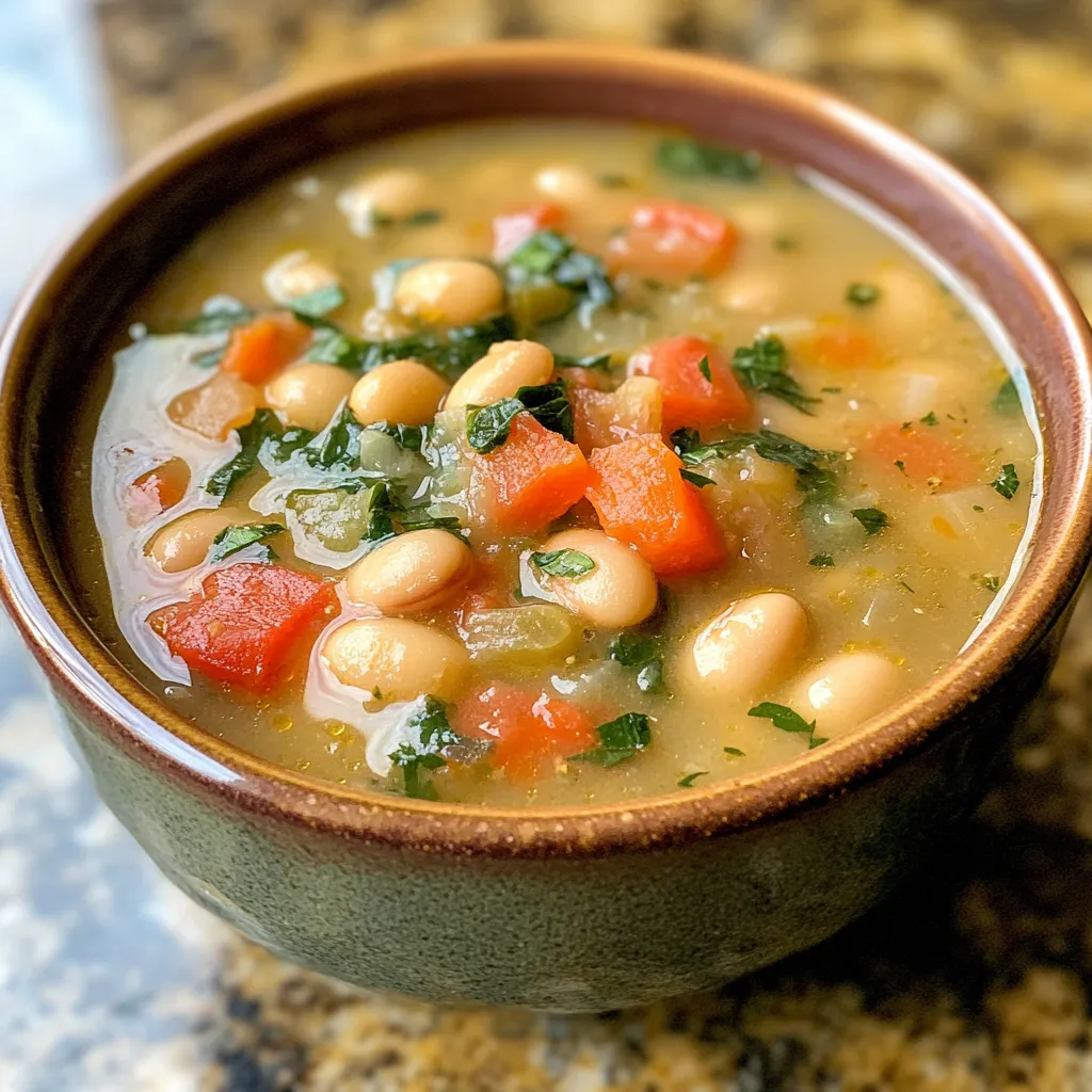 Photo of featured for Hearty Tuscan White Bean Soup: A Flavorful Comfort in a Bowl